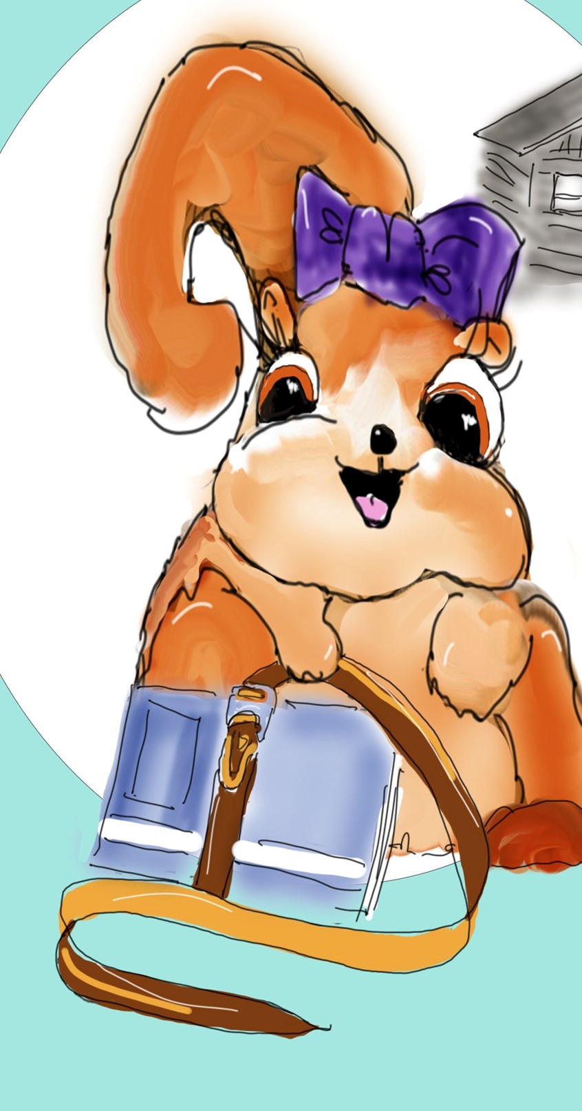 illustration of New character in my latest picture book,