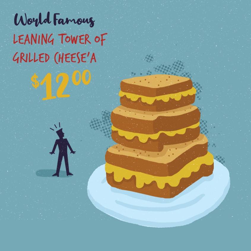 illustration of My niece and nephew love to play pretend kitchen so I created a whimsical restaurant menu for them to use in their imaginary diner.
Grilled cheese, halftone, digital painting, scale, painterly, design, menu design, branding, children's, children's books, eat, fantasy, imaginary.