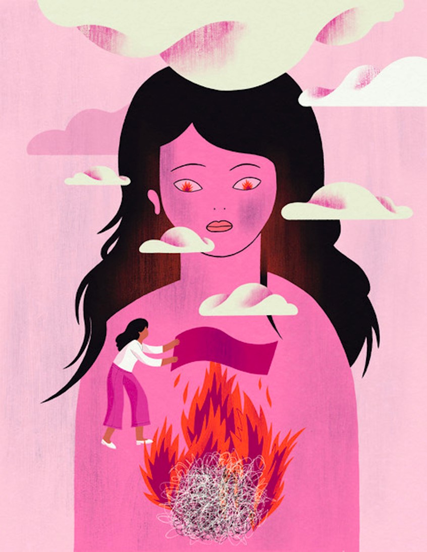 illustration of Have you ever had that inner panic with a health scare? Sometimes it's okay, but it could be an important message from your body that there's something going wrong inside you.