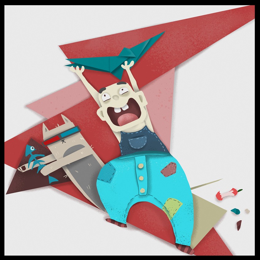 illustration of Illustration for children illustration contest.
illustration, children, book, child, stylized, shapes, cat, boy, toys, mess, red, texture, grain, noise, blue, cartoon, cartoonish.