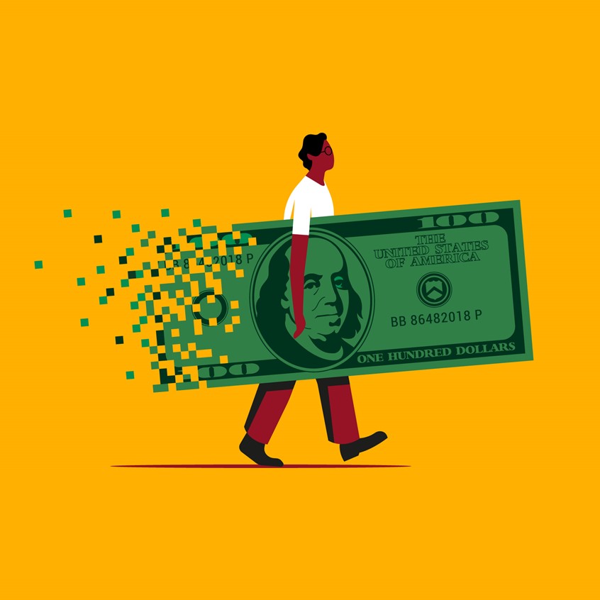 illustration of For the Wall Street Journal.
Trading, stock, stock options, investment, investor, dollar, money, finance, stock market, stocks and shares, loss, figure, business