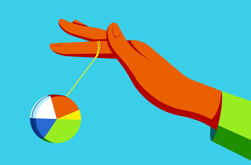 illustration of Created for the Wall Street Journal.
The illustrated article talks about finding a happy medium between awareness and obsession of your budget and giving way to a more relaxed and intuitive approach to spending.