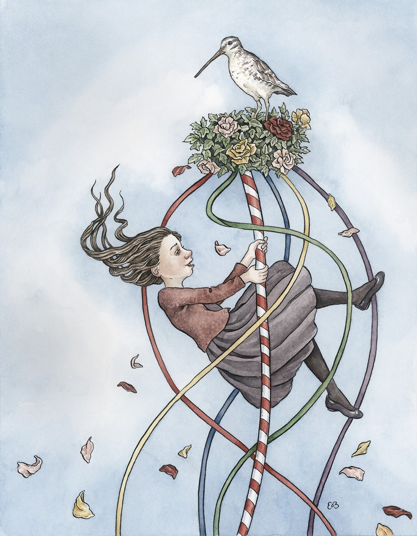 illustration of Illustrated scene from the children's story