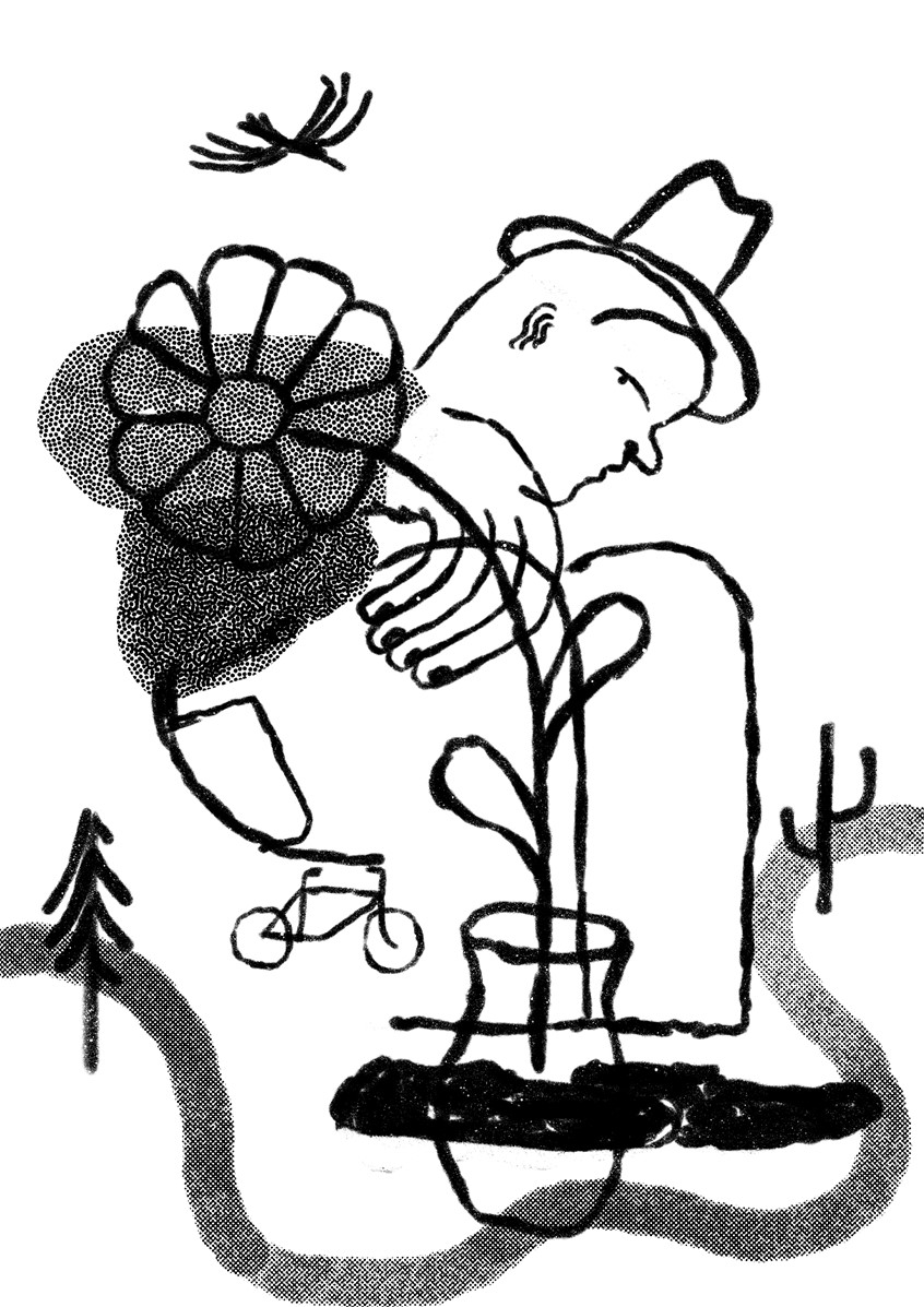 illustration of Conceptual depiction about friendship between Humans and Nature.
Editorial, flower, plants, forest, park, Flora and fauna, life, best, illustrator, illustration, artist, magazine, cover