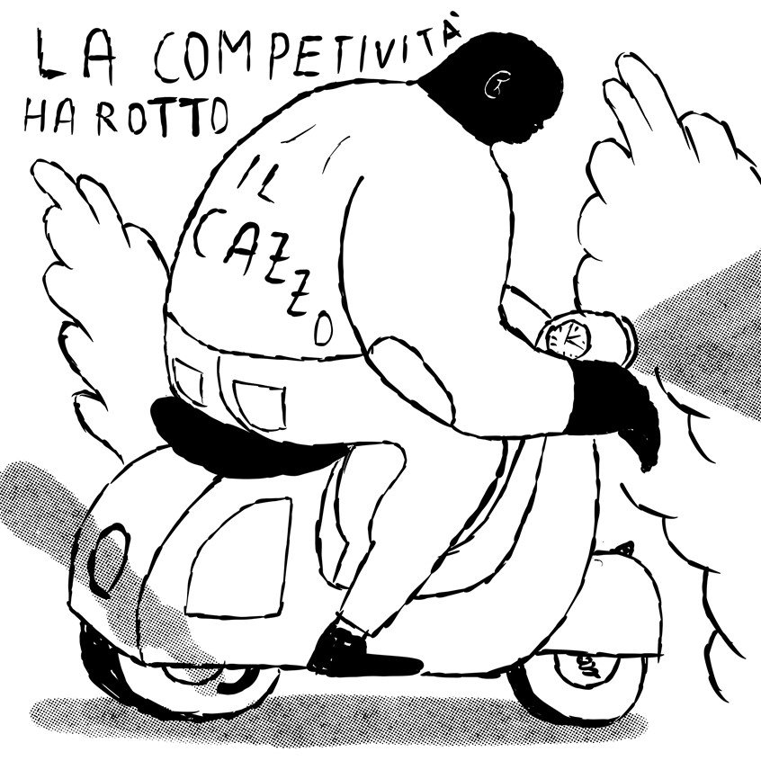 illustration of Dart fast to put problems aside and limit the sense of competitiveness.
Editorial, cover, fast, motors, bikes, motorbikes, go, night, vespa, best, illustrator, illustration, artist, magazine, cover