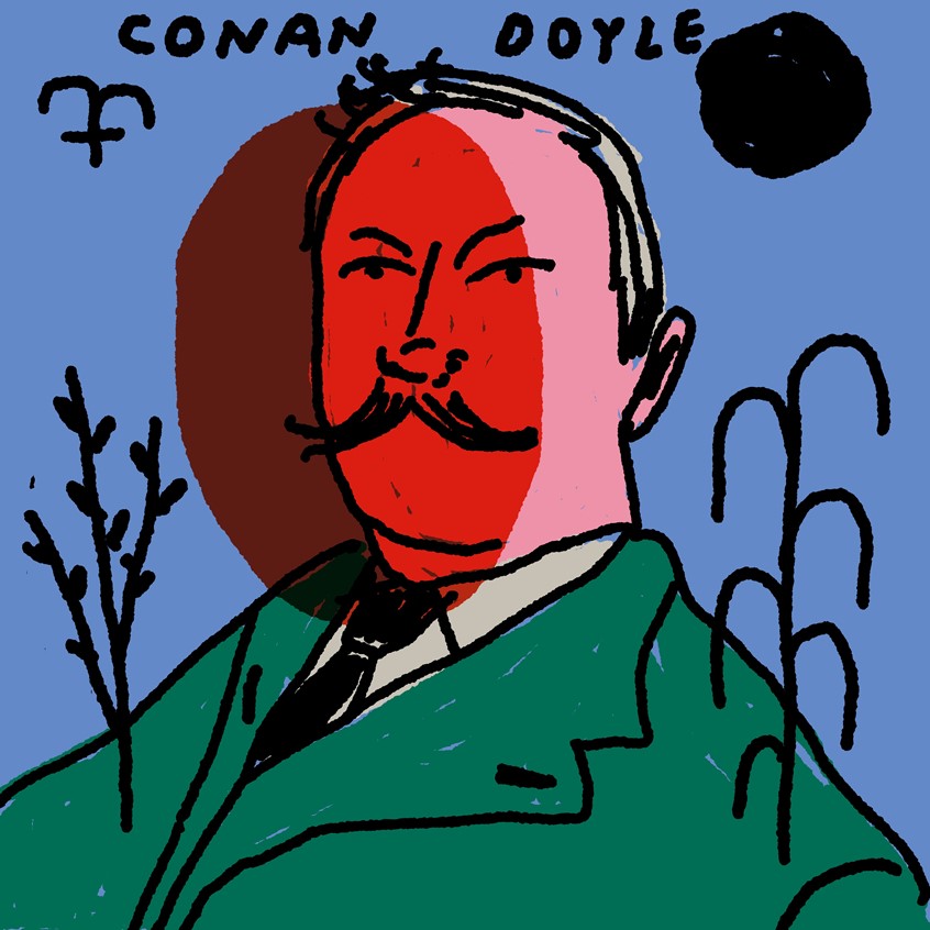 illustration of Conceptual portrait of the Scottish's famous writer.
Editorial, cover, racism, antiracist, portrait, best, illustrator, illustration, artist, magazine, cover