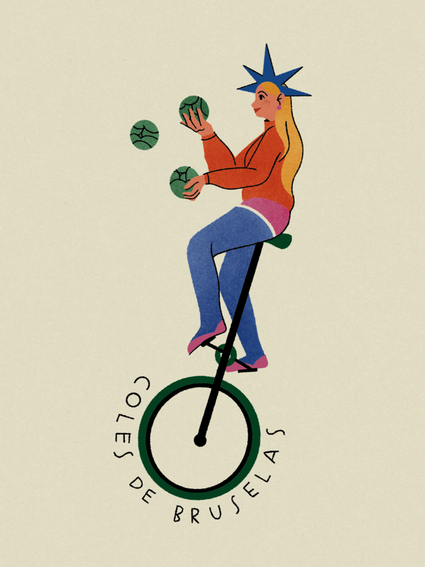 illustration of Character Closeup: Brussel Sprouts. Illustration about seasonal foods to eat in January, here in Peninsular Spain, served with a pinch of humor. Personal work.
.
Food
Gastronomy
Seasonal
Produce
Celebration
Vegetables
Brussel Sprouts