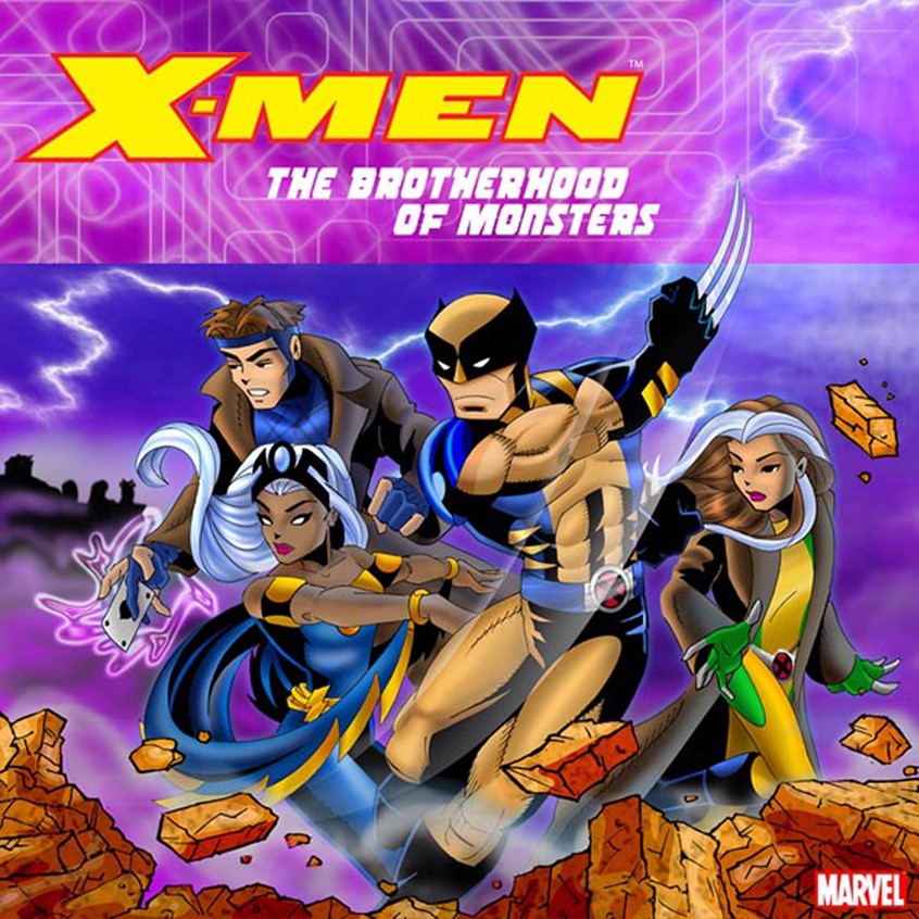 illustration of Mutants on the crusade to save the world from evil are confronted by their arch nemesis