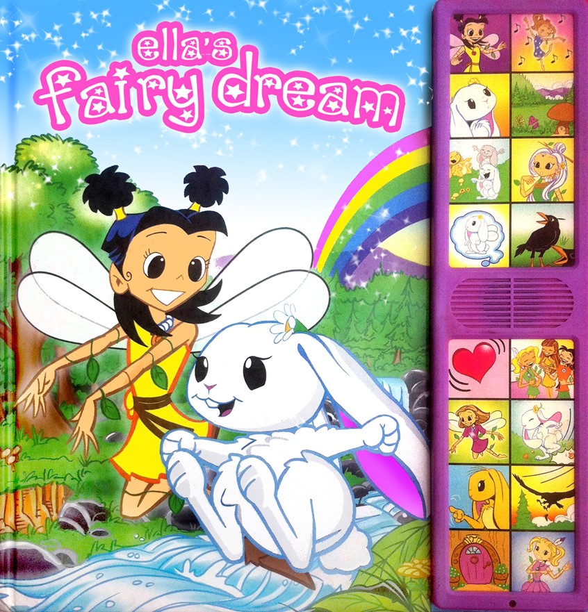illustration of Ella the bunny dreamed of becoming a fairy.
But, her friends teased her. They had never heard of a furry fairy before.
Ella's Fairy Dream - Sound/Story book
2007 - Meredith Books