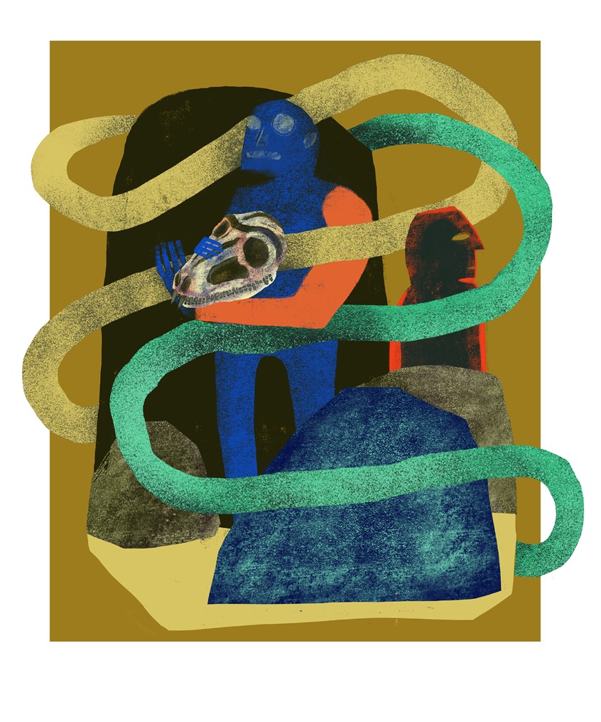 illustration of Rock, Rocks, void, nature, space, faceless, weird, red, blue, vampire, devil. fineart,
worldly, explorer, prehistoric, alien, attack, nature, hiking, outdoors, weird, odd, Science, fiction inspired, peaceful, calm, serine, midcentury, modern, modernism, line, airbrush, texture, animal, animal skull, conceptual, conceptual art