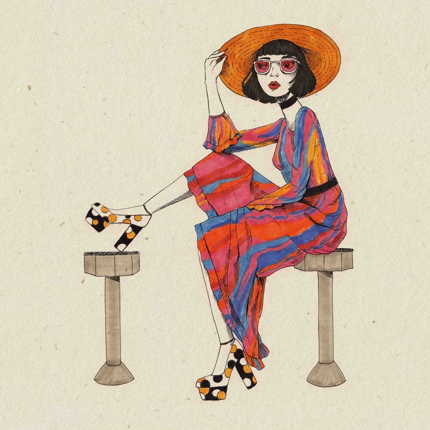 illustration of Fashion illustration based on the peruvian designer shoes Butrich.
Fashion illustration, shoes, photoshoot, model, dress, style, attitude, editorial