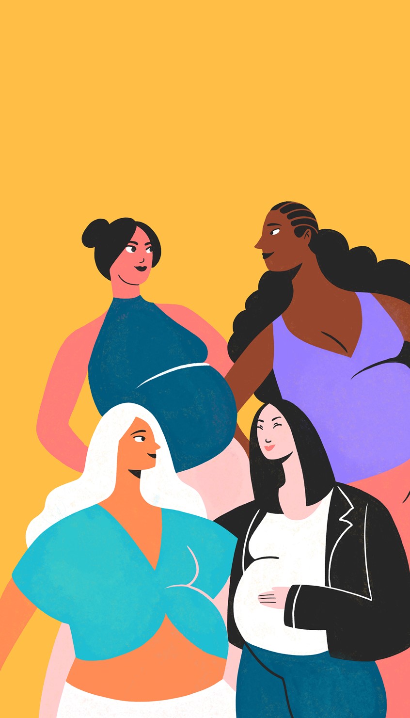 illustration of WOWMOM is a space designed to inform and create a connection between pregnant women. In this platform, real experiences of women and guidance by experts in maternity converge.
Women, Woman, Pregnancy, Power, Funny, Modern, Blue, Cyan, Feminist, Feminism, Pregnant, Pregnancy, Wellness