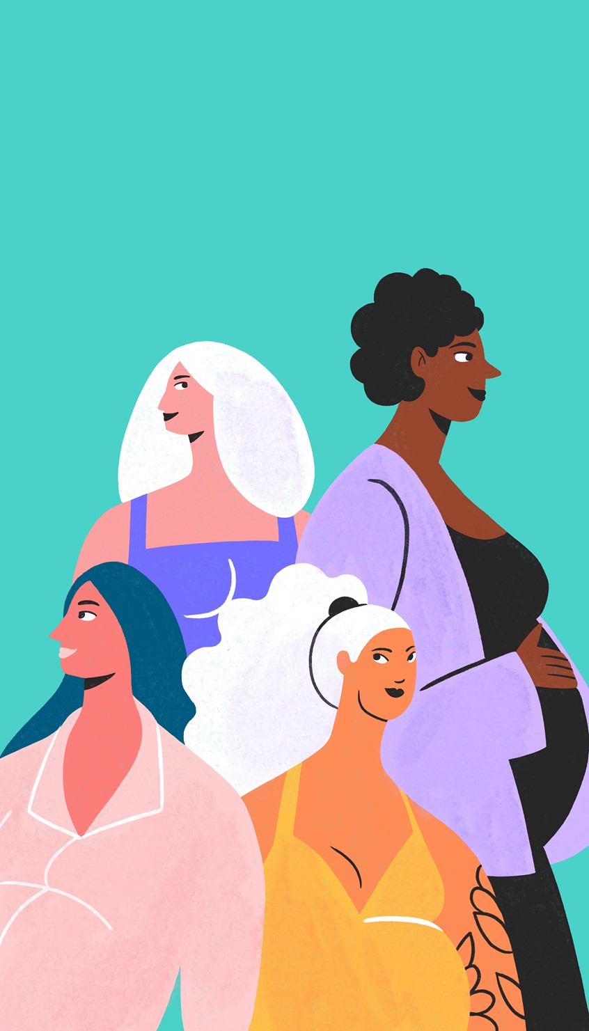 illustration of WOWMOM is a space designed to inform and create a connection between pregnant women. In this platform, real experiences of women and guidance by experts in maternity converge.
Women, Woman, Pregnancy, Power, Funny, Modern, Blue, Cyan, Feminist, Feminism, Pregnant, Pregnancy, Wellness