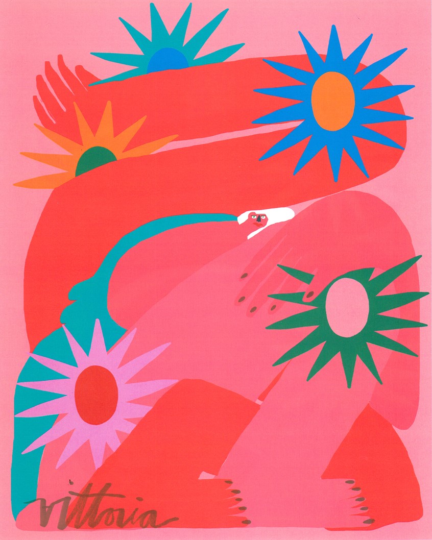 illustration of Amber Vittoria is an artist working in New York City. Her pieces focus on femininity and the female form, leveraging physical traits such as body hair, overtly extended limbs, and rounded features. Amber is a Forbes 30 Under 30 Recipient, One Club Young Gun, Society of Illustrators Gold Medalist, American Illustration Chosen Winner, and ADC Annual Award Winner. Her colorful artworks are sold as art prints through Society6 and are perfect for decor, decorating, interior design, home decor.