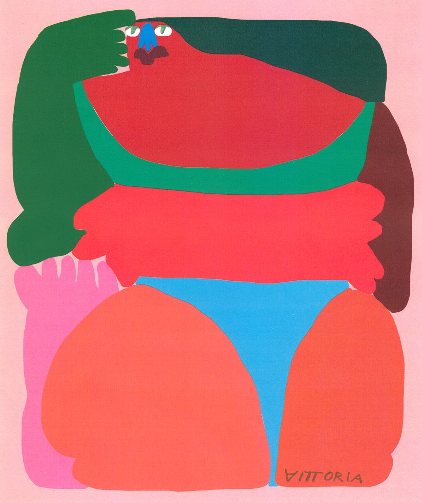 illustration of Amber Vittoria is an artist working in New York City. Her pieces focus on femininity and the female form, leveraging physical traits such as body hair, overtly extended limbs, and rounded features. Amber is a Forbes 30 Under 30 Recipient, One Club Young Gun, Society of Illustrators Gold Medalist, American Illustration Chosen Winner, and ADC Annual Award Winner. Her colorful artworks are sold as art prints through Society6 and are perfect for decor, decorating, interior design, home decor.