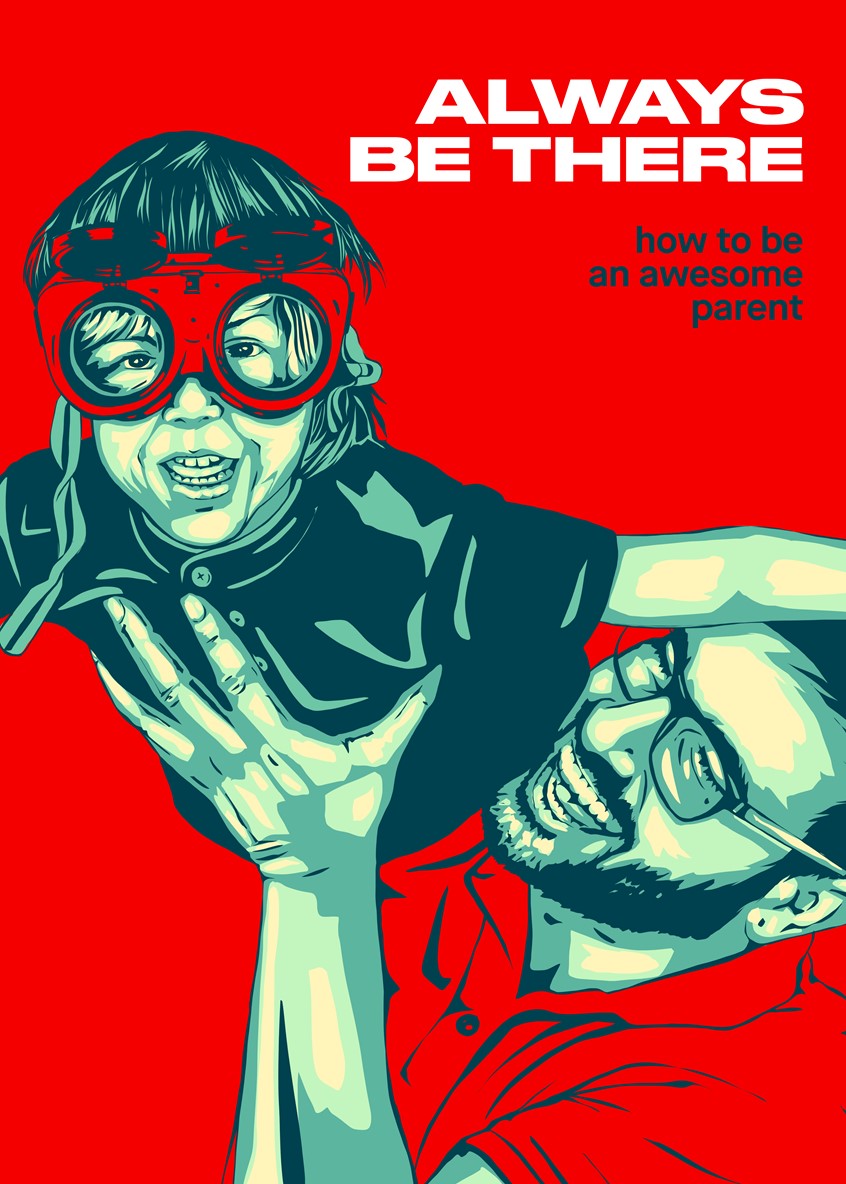 illustration of Series of posters with illustrations for the