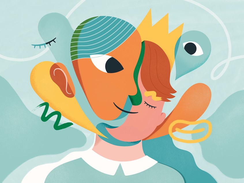 illustration of Editorial illustration, made for Futura.
About Tourette's syndrome and shame, which others usually experience.
Hikimki narrates this delicate topic while respecting the irony of the author’s words in the article, by creating this Picaso inspired work.