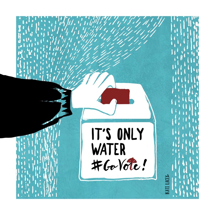 illustration of Social media image created on rainy voting day.
Editorial, Illustration, Voting, Rain, Political, Voting Day, Abstract, Limited Color Palette, Election, Democracy, Party, Nomination, Ballot Box, Presidential, Government, Referendum, Congress, House of Representatives, Politics, Best, Illustrator, Magazine