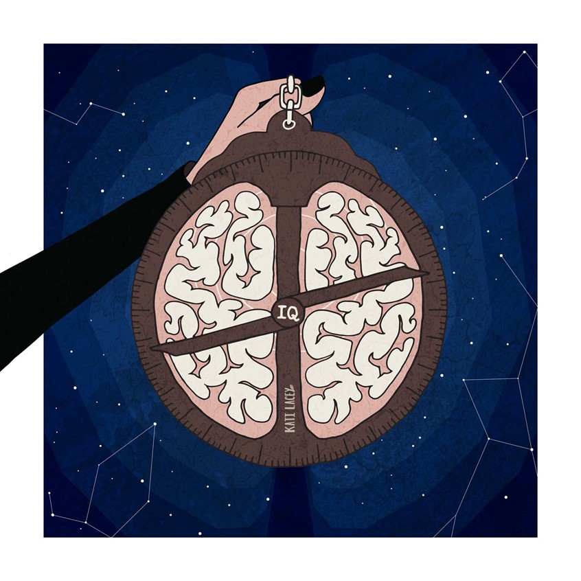 illustration of Editorial illustration for an article exploring how IQ is related to intelligence and brain activity. The illustration uses the concept of comparing the human brain to an astrolabe, an ancient navigational tool.
Editorial, Illustration, Illustrator, Historical, Navigational, Tool, Nautical, Brain, Scrience, Sky, Night, Stars, Constellation, Scientist