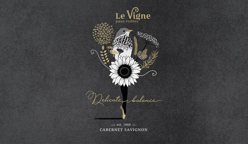 illustration of Wine label branding for Le Vigne winery, an organic vineyard in Paso Robles, California for their new product line called ‘Delicate Balance’.
Organic wine makers use other plants between the rows of grapes called cover crops. Most commonly, these are wild flowers to encourage insects and insect-eating birds.
The packaging of this new product line reflects the delicate balance of this ecosystem that brings to life this high-quality alcoholic drink.
Label, Alchol, Drink,Package, Design
