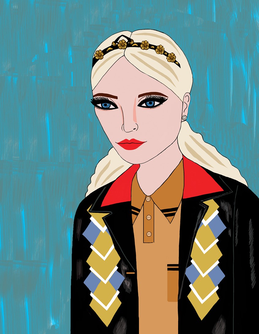 illustration of Fashion woman wearing Miu Miu argyle coat and tiara
fashion, miu miu, argyle, photoshop, happy, luxury, style, fashion, prada, cool, street style, modern, luxury