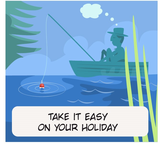 illustration of A panel from a comic strip made for a community house.
boat, fishing, holiday, easy, thinking, relaxing, see. healthy, nature, adventure, magazine, bookillustration, comicstrip, eduation,
