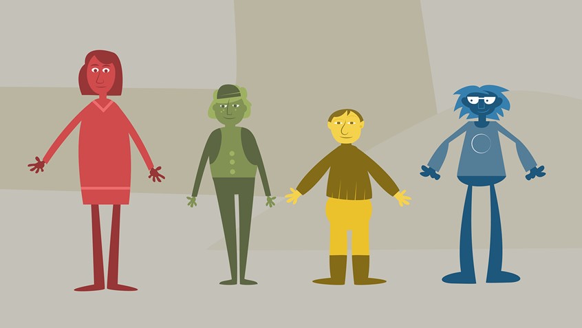 illustration of Character design for an animated information film for a municipality about young people getting involved in the society.
characters, children, society, characterdesign, engagement, information, education, human rights, differences, opinions, main character,