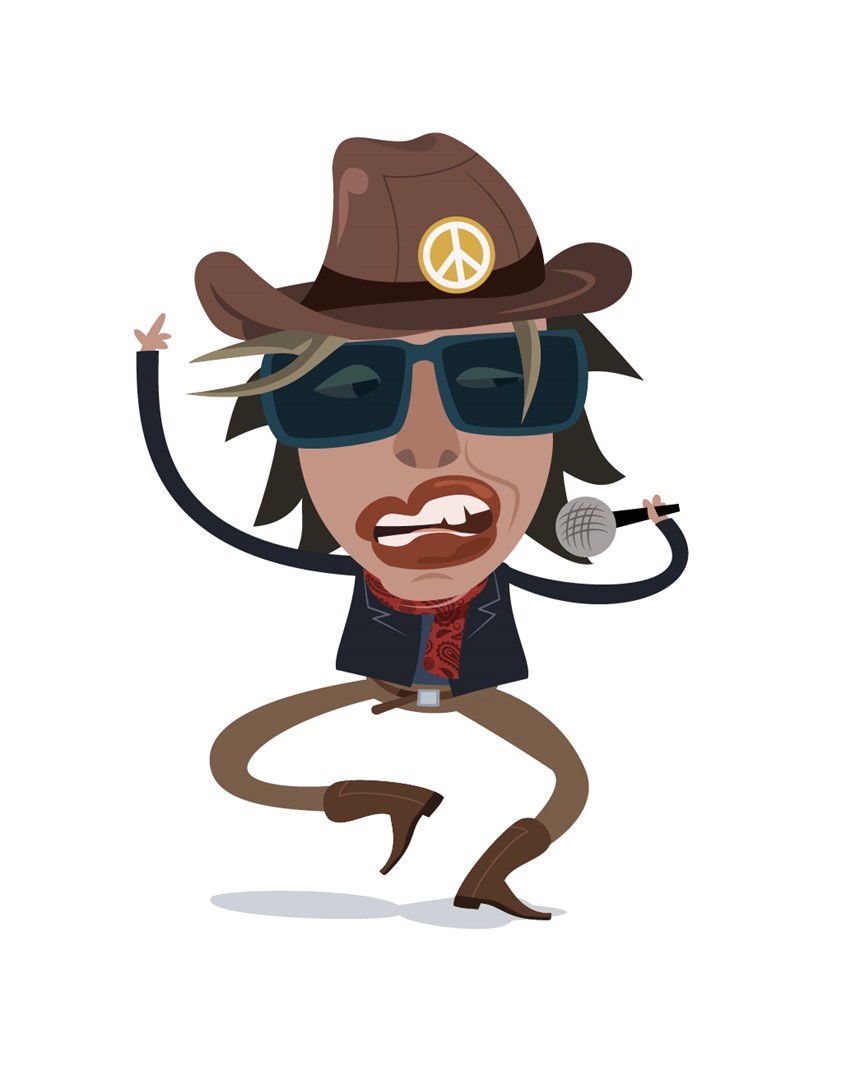 illustration of A character design for an animated music video.
rock star, music, music video, fame, rock'n roll, singer, boots, hat, star, entertainment, sun glasses, dancing, show, stage, perform, dance, motion, tough, cool,