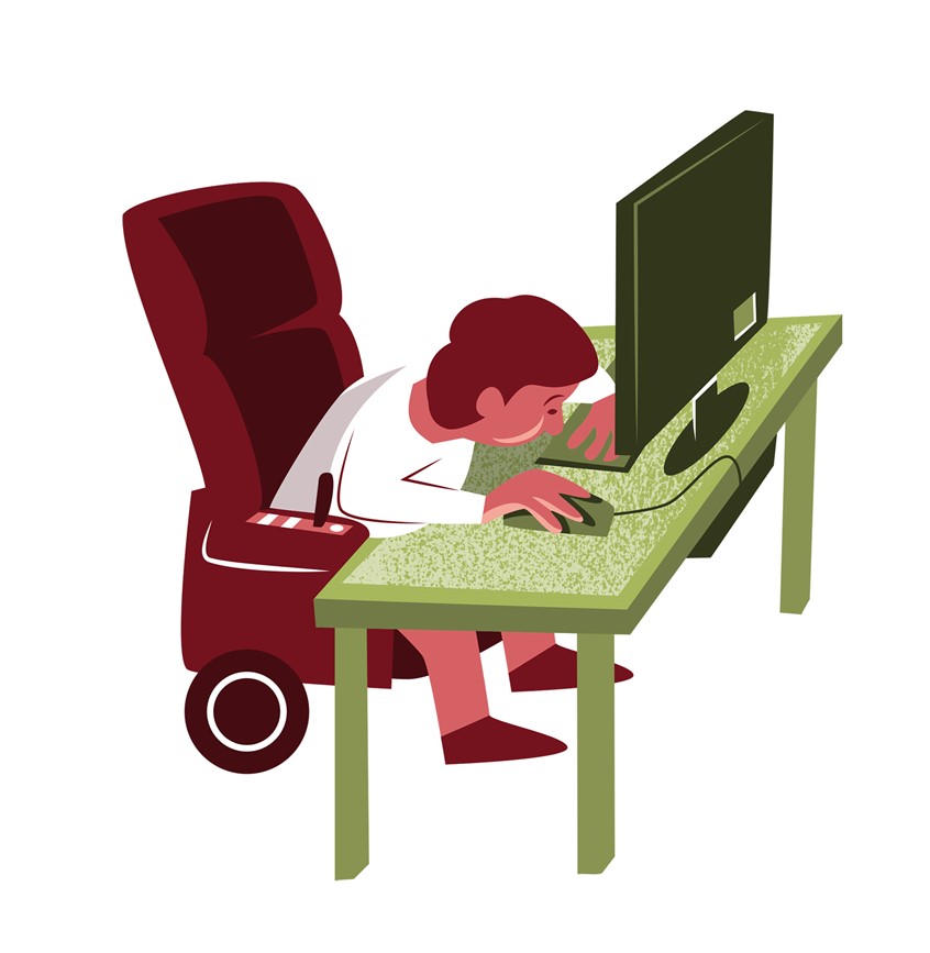 illustration of illustration for the organisation The Swedish Disability Rights Federation and their project