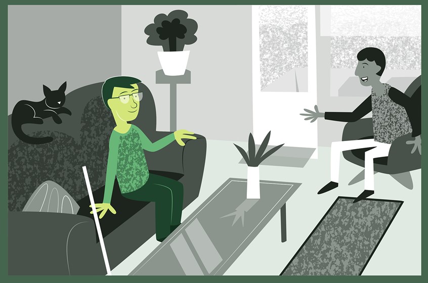 illustration of Illustration for the organisation The Swedish Disability Rights Federation and their project