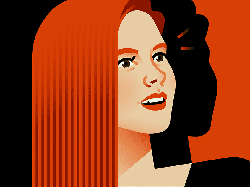 illustration of Portrait illustration of the wonderful Amy Adams. --- portrait, woman, girl, female, lifestyle, fashion, hair, magazine, Hollywood, movies, film, glamour, pop, character, branding, startup