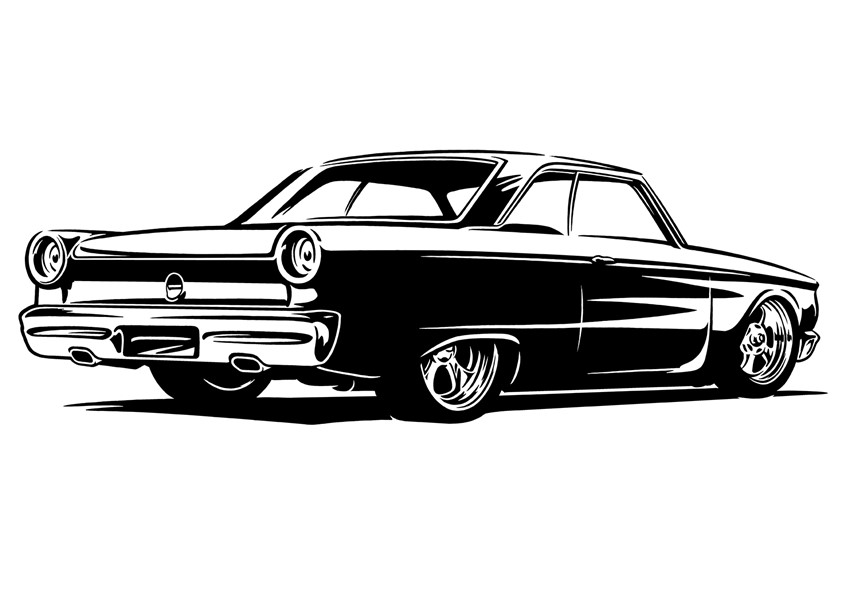 XP Ford Falcon Illustration by Harry Slaghekke | Directory of Illustration