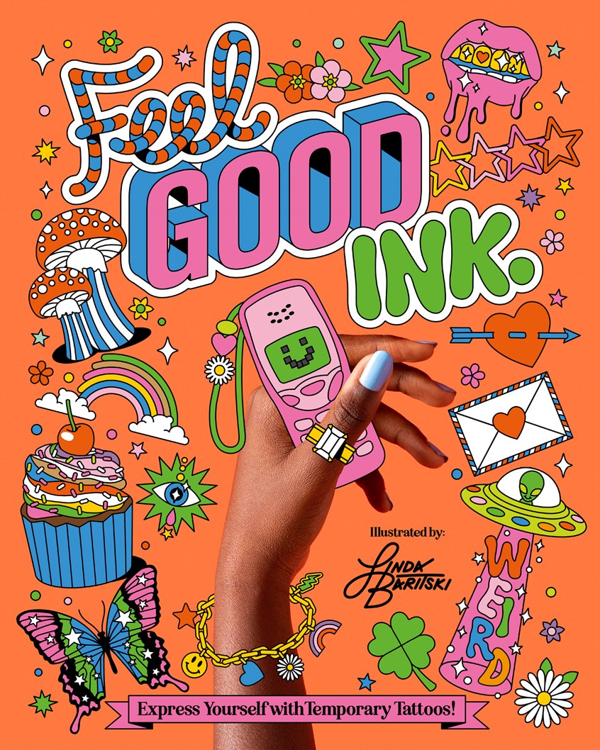illustration of FEEL GOOD INK TATTOO BOOK ILLUSTRATIONS
Cover Design and Illustrated Temporary Tattoos
I was commissioned by Smith Street Books to design the cover and create a collection of illustrated temporary tattoos for their book,