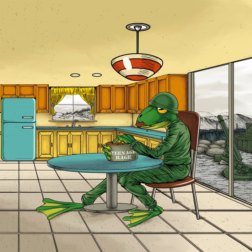 illustration of Digital album cover art for the Dadson's newest album