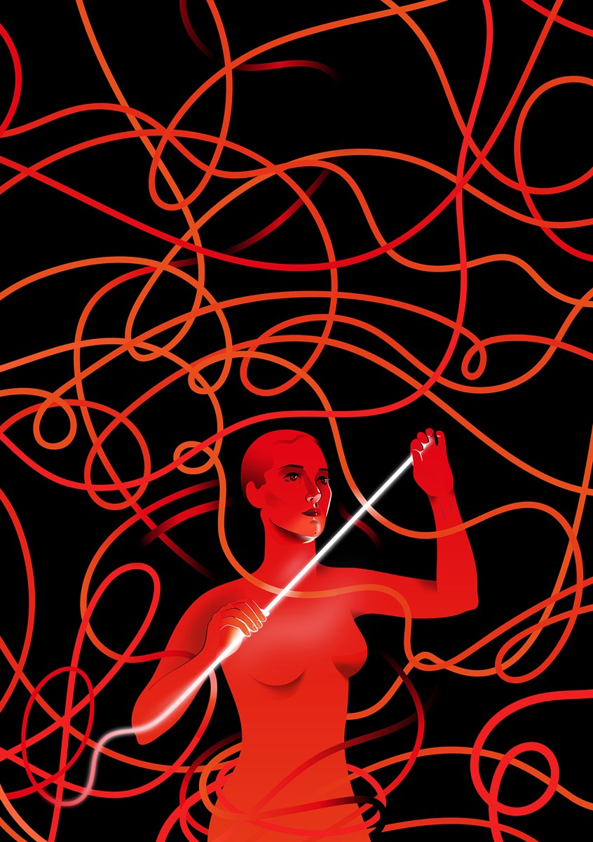 illustration of This illustration is a part of a series of posters for Communication Group iMars. iMARS is a communication group providing a full range of services in marketing communications. The posters title is