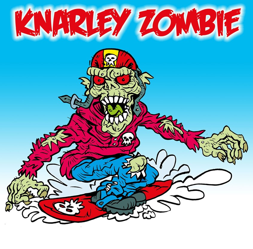 illustration of As an illustrator and cartoonist, I enjoy all forms of culture and lifestyle. Mixing film and sporting styles seemed to suit my latest Zombie cartoon. Perfect for clothing and lifestyle brands my humour and edgy style will entertain young and old alike.