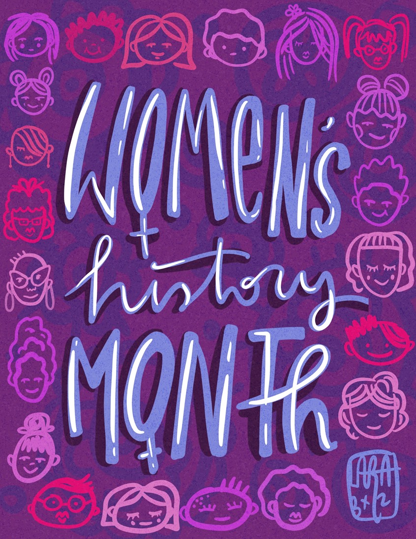 illustration of We are an army!
#womenshistorymonth #WHM #seasonal #greetingcarg #politicalstatement #lettering #handlettering #purple #march #march8 #marcheigth #portrait #women #woman #inspiringwomen #womeninspiring #inspirational