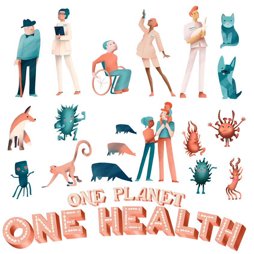 illustration of Character development for Environmental Illustrations article.
For more information, please visit: https://nataliamaca.com/One-Planet-One-Health
character design, illustration, character art, generations, pharmaceutical, bacteria, viruses, doctors, scientists, animal health, people health, planet health, family health,