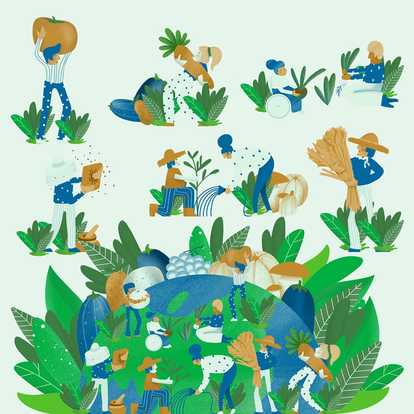 illustration of The brief was to create a series of illustrations for
Asia-Europe Environment Forum Annual Conference 2021.
environment, nature, sustainability, climate change, save the planet, sustainable, zero waste, go green, earth, recycle, eco, food growing, global warming, sustainable living, love, environmentally friendly, pollution, climate, wildlife, water, ecology