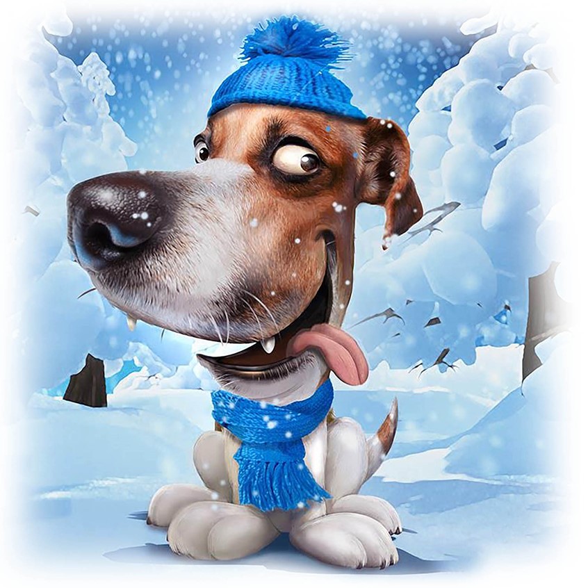 illustration of This art was done for a non-profit company called Art for Barks.
The art is part of a 5 part series of personal dog portraits that were sold as part of a program to place homeless dogs