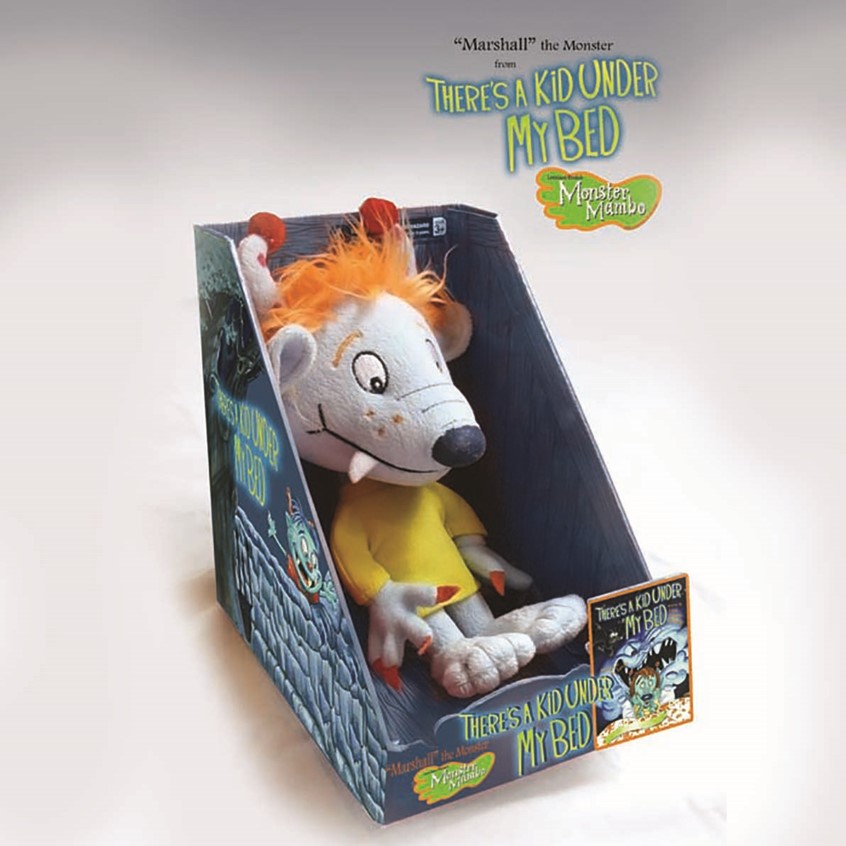illustration of Packaging of a stuffed Marshall the Monster. Art was adapted and especially designed for this packaging
#monster #stuffedanimal #stuffie #childrenstoy #toy #fun #games #cuddly