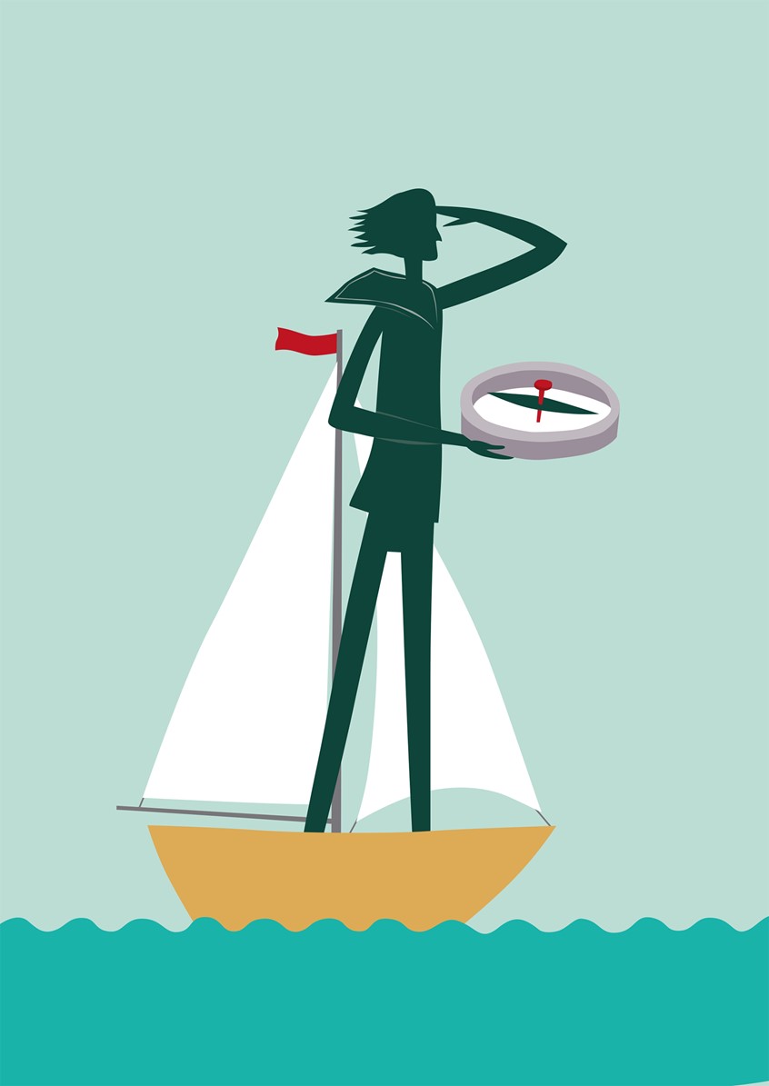illustration of A 7 day self-coaching book to help you follow your dreams and achieve your goals
- Follow your inner compass
navigating, boat, sailing, search, quest, traveling, sea, ocean, hope, far, achievement, trust, harmony, curiosity, longing, future, coach, work, dream, pursue, nautic,