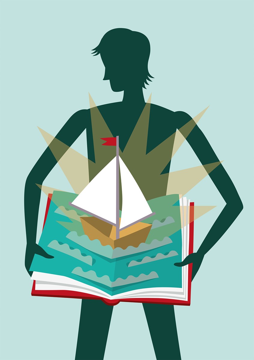 illustration of A 7 day self-coaching book to help you follow your dreams and achieve your goals
- Find your dream (in this book)
Pop up book, waves, navigating, boat, sailing, search, quest, traveling, sea, ocean, hope, far, achievement, trust, harmony, curiosity, longing, future, coach, work, dream, pursue, nautic,