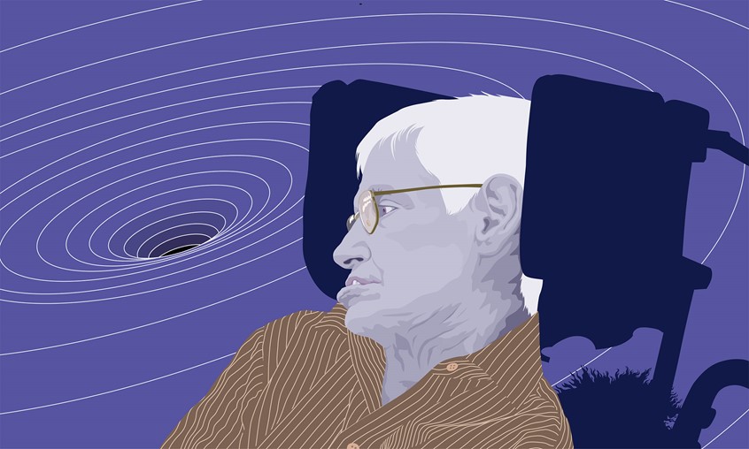 illustration of Likeness of Steven Hawking
Frankfurter Allgemeine Zeitung
Physics, Cuantumphysics, science, research, mathematics, astronomy, technology, wheelchair, paralyzed, blackhole, space, space, time