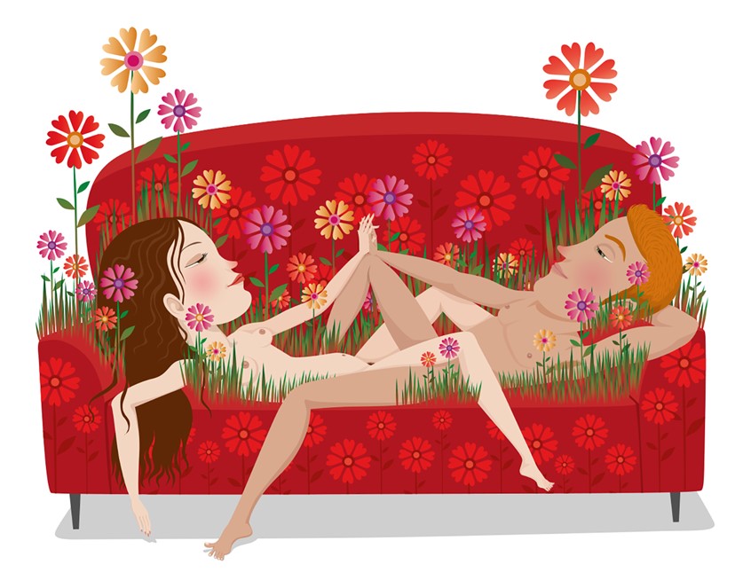 illustration of Illustrations for a coaching book on happy relationships.
Come closer and redescover your love with new sex....
renewing sex life, love, intimacy, body, soul, remember, feeling, physical, skin, touch, enjoyment, closeness, happiness, calm, relax, trust, reconciliation, forgiveness, flowers, blooming,