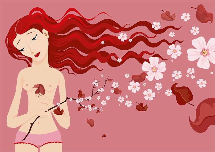 illustration of Article: When women get into menopause at a young age...
Frankfurter Allgemeine Zeitung
spring, fall, life, sad, lifecycle, hormons, health,
body and soul, medical, cherryblossoms, red, woman, long hair, girls, ladies,