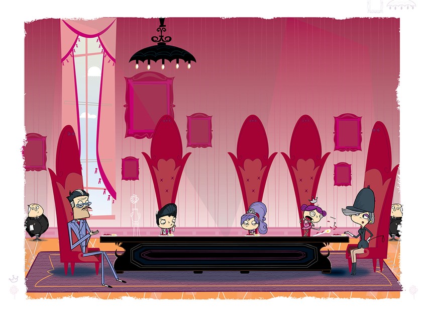 illustration of Princess Dinner. Children's Book. Kids drawings. Kids book cover art. Digital art. Kids book. Children's book illustration. Picture book art. Kids book art. Cartoon. Children's illustration. Kids illustration. Children's art. Fairy tale. Cute illustration.