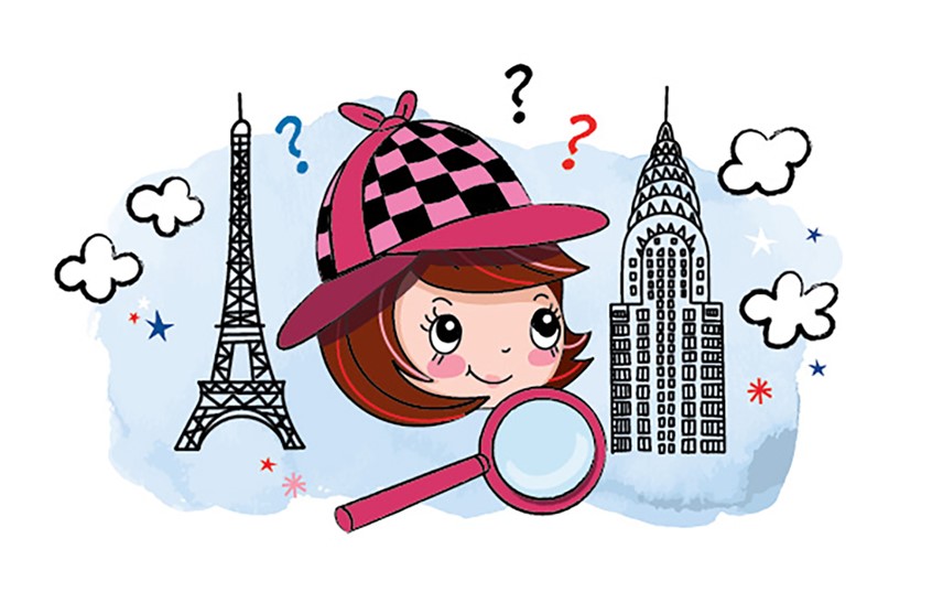 illustration of Paris. Paris Takes Over The World by Kyla May. Travel book. Travel book for kids. Children's Book. Kids drawings. Kids book cover art. Digital art. Kids book. Children's book illustration. Picture book art. Kids book art. Cartoon. Children's illustration. Kids illustration. Children's art. Fairy tale. Cute illustration. Children's cartoon. Cartoon concept art. Paris illustration. New York illustration. NYC. Scholastic.