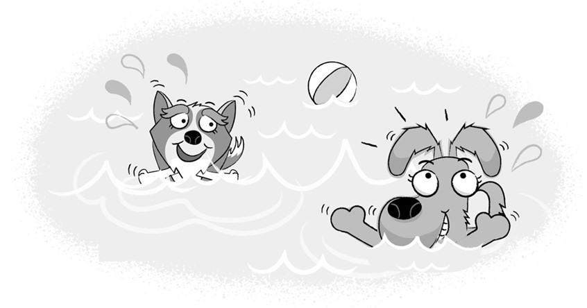 illustration of Dog. Dogs. Dog cartoons. Dog characters. Dog poses. Dog characters. Children's Book. Children's book cover. Kids drawings. Kids book art. Digital art. Kids book. Children's book illustration. Picture book art. Kids book art. Cartoon. Children's illustration. Kids illustration. Children's art. Illustration. Cartoon character. Concept art. Cartoon art. Cute dog. Cartoon character. Children's book. Dog characters. Dog drawing. Animal drawing. Dog cartoon. Dog swimming. Dogs playing.