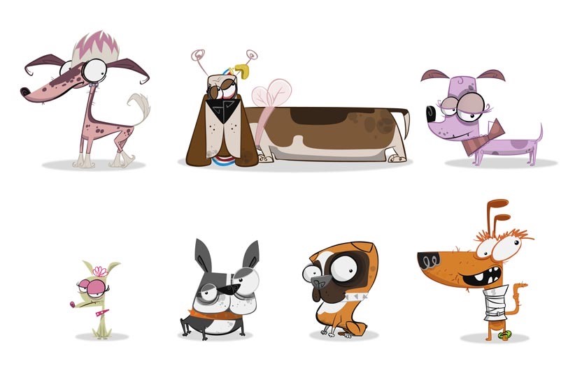 illustration of Dogs. Children's Book. Kids drawings. Kids book art. Digital art. Kids book. Children's book illustration. Picture book art. Kids book art. Cartoon. Children's illustration. Kids illustration. Children's art. Animation background. Illustration. Cartoon background. Concept art. Background art. Cartoon art. Cartoon animals. Cute animals. Cartoon characters. Animal drawings. Animal illustrations. Dog illustrations.